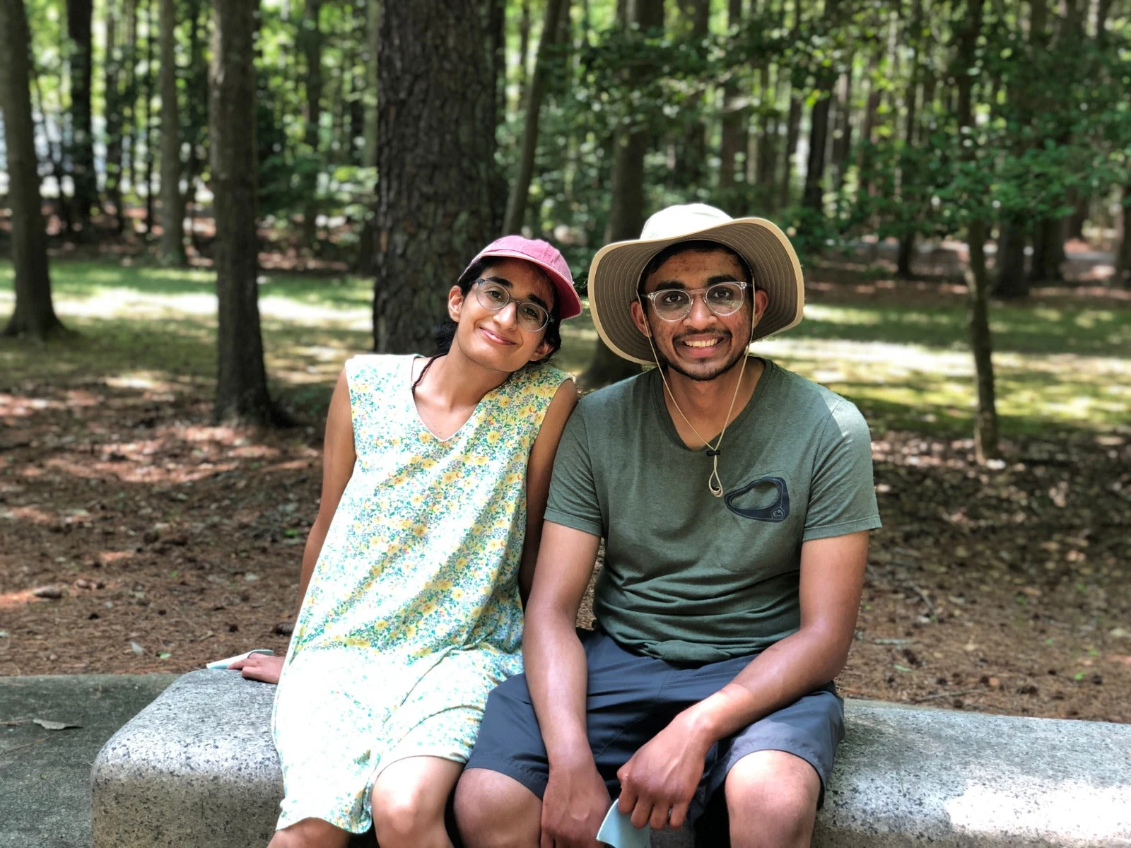 Abhi and Avika at Sunshine Permaculture